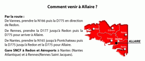Comment venir à Allaire