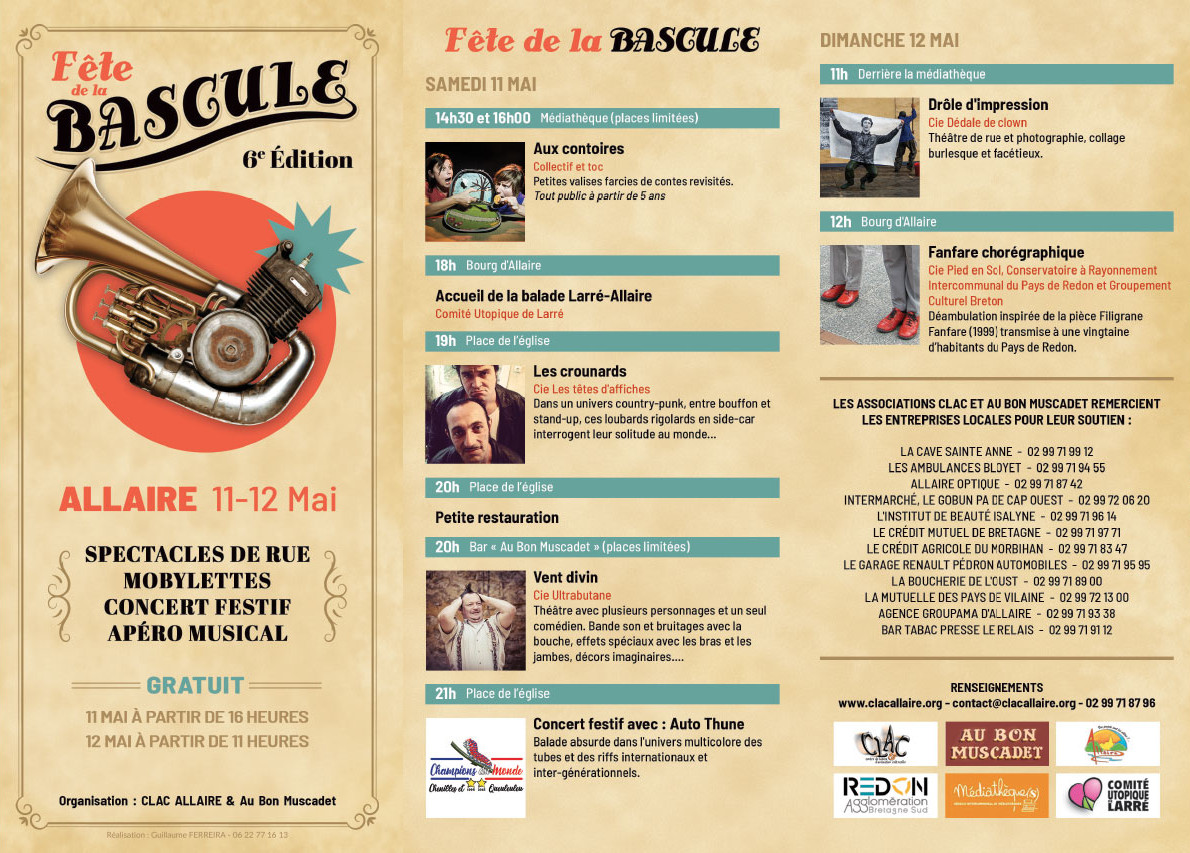 Programme de la Fête de la Bascule